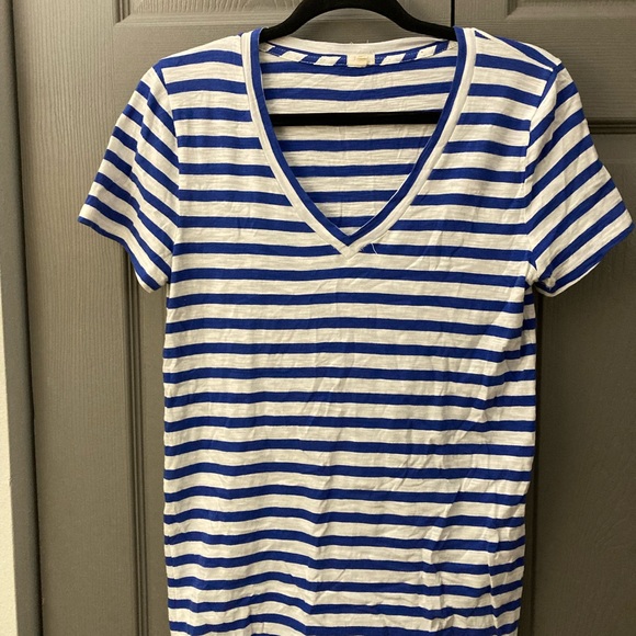 J. Crew Other - J crew T-shirt royal blue and white stripes